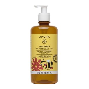 APIVITA MINI BEES GEL & CHAMPÚ SUAVE PARA NIÑOS 500 ml