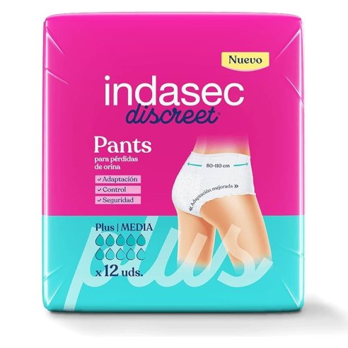 Indasec® Discreet Pant Plus Talla Grande 12...