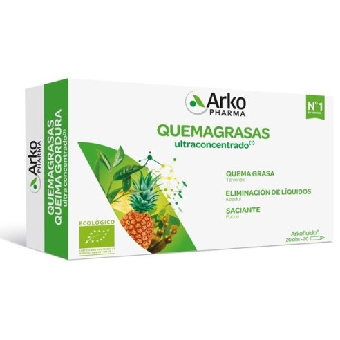 Arkofluido Quemagrasa 20 ampollas