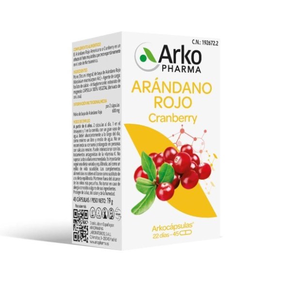 Arkocápsulas® Arándano Rojo BIO 45 cápsulas