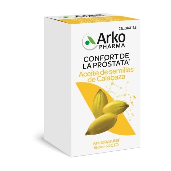 ARKOCAPSULAS ACEITE SEMILLAS CALABAZA 50