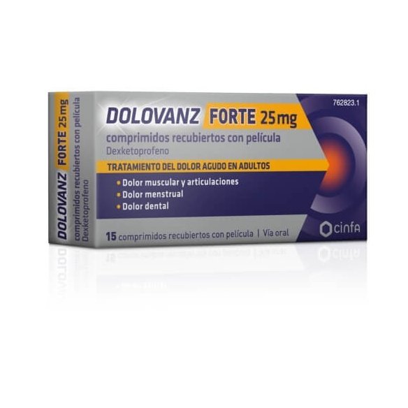 DOLOVANZ FORTE 25 mg 15 comprimidos 