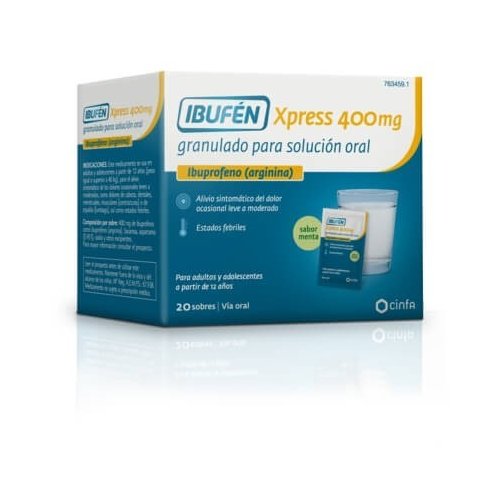 IBUFEN XPRESS 400 MG 20 SOBRES GRANULADO PARA...