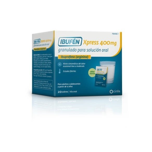 IBUFEN XPRESS 400 MG 20 SOBRES GRANULADO PARA SOLUCION ORAL