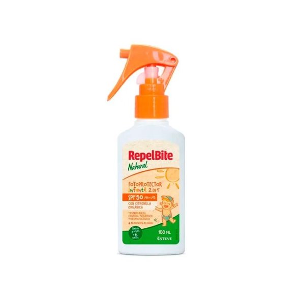 REPELBITE NATURAL FOTOPROTECTOR INFANTIL SPF 50 1 ENVASE 100 ML